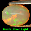 Nice Natural Gem 0.95 Ct. Oval Cabochon Multi Color Play Of Colour Opal