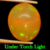 Opal Multi Color 1.99 Ct. Oval Cabochon 9.6 x 8 Mm. Natural Gemstone Unheated