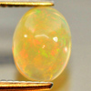 Natural Gem 0.55 Ct. Nice Oval Cabochon Play Of Colour Multi Color Opal