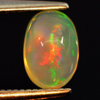 Natural Gem 0.79 Ct. Oval Cab Play Of Colour Multi Color Opal Unheated