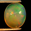 Natural Gemstone 0.76 Ct. Oval Cab Play Of Colour Multi Color Opal