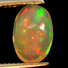0.63 Ct. Delightful Natural Gem Play Of Colour Multi Color Opal Oval Cab