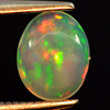 0.65 Ct. Oval Cabochon Natural Gem Play Of Colour Multi Color Opal