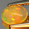 Unheated 0.53 Ct. Oval Cab Natural Gem Play Of Colour Multi Color Opal