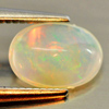 Good Natural Gem 0.69 Ct. Oval Cabochon Play Of Colour Multi Color Opal