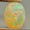 Attractive Gem 0.37 Ct. Oval Cabochon Natural Play Of Colour Multi Color Opal