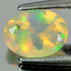 0.72 Ct. Oval Natural Gem Multi Color Play Of Colour Opal Unheated