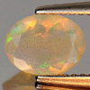 0.64 Ct. Beautiful Natural Gem Multi Color Play Of Colour Opal Oval Shape