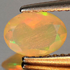 0.44 Ct. Beauteous Natural Gem Multi Color Play Of Colour Opal Oval Shape