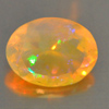 Unheated 0.77 Ct. Oval Natural Gem Play Of Colour Multi Color Opal