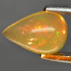 Beautiful Gem 0.93 Ct. Pear Cab Natural Multi Color Play Of Colour Opal