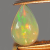 0.72 Ct. Charming Pear Cab Natural Gem Multi Color Play Of Colour Opal