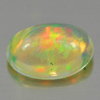 Unheated 0.77 Ct. Oval Cab Natural Gem Multi Color Play Of Colour Opal