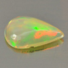 0.45 Ct. Nice Pear Cabochon Natural Gem Multi Color Play Of Colour Opal