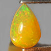 Nice Gem 0.53 Ct. Pear Cabochon Natural Multi Color Play Of Colour Opal