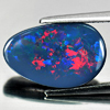 Multi Color Doublet Opal 6.21 Ct. Free Form Cab 17.2 x 11 x 3.7 Mm. Natural Gem