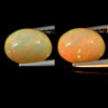 Opal Multi Color 1.65 Ct. Oval Cabochon Shape 9 x 7 Mm. Natural Gem Unheated