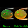 Opal Multi Color 2.07 Ct. Oval Cabochon 9.8 x 8 Mm. Natural Gemstone Unheated