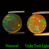 1.86 Ct. Alluring Round Cabochon Natural Multi Color Opal Gemstone Unheated