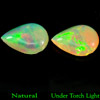 0.83 Ct. Pear Cabochon Natural Gamstone Multi Color Opal Unheated