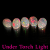 Natural Multi Color Opal 1.63 Ct. 5 Pcs Oval Cabochon Shape 6.2 x 4.2 Mm Gems