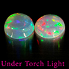 Natural Multi Color Opal 1.61 Ct. 2 Pcs Round Cabochon Shape 7 Mm Gemstones Natural Multi Color Opal 1.61 Ct. 2 Pcs Round Cabochon Shape 7 Mm Gemstones