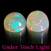 Natural Multi Color Opal 2.10 Ct. 2 Pcs Round Cabochon Shape 7.1 Mm Gemstones Natural Multi Color Opal 2.10 Ct. 2 Pcs Round Cabochon Shape 7.1 Mm Gemstones
