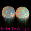 Natural Multi Color Opal 1.70 Ct. 2 Pcs Round Cabochon Shape 7.1 Mm Gemstones Natural Multi Color Opal 1.70 Ct. 2 Pcs Round Cabochon Shape 7.1 Mm Gemstones
