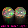 Natural Multi Color Opal 1.40 Ct. 2 Pcs Round Cabochon Shape 7 Mm Gemstones Natural Multi Color Opal 1.40 Ct. 2 Pcs Round Cabochon Shape 7 Mm Gemstones