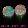 Natural Multi Color Opal 1.68 Ct. 2 Pcs Round Cabochon Shape 7.1 Mm Gemstones Natural Multi Color Opal 1.68 Ct. 2 Pcs Round Cabochon Shape 7.1 Mm Gemstones