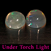 Natural Multi Color Opal 1.83 Ct. 2 Pcs Round Cabochon Shape 7 Mm Gemstones Natural Multi Color Opal 1.83 Ct. 2 Pcs Round Cabochon Shape 7 Mm Gemstones