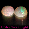 Natural Multi Color Opal 1.45 Ct. 2 Pcs Round Cabochon Shape 6.9 Mm Gemstones Natural Multi Color Opal 1.45 Ct. 2 Pcs Round Cabochon Shape 6.9 Mm Gemstones