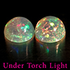 Natural Multi Color Opal 1.79 Ct. 2 Pcs Round Cabochon Shape 7 Mm Gemstones Natural Multi Color Opal 1.79 Ct. 2 Pcs Round Cabochon Shape 7 Mm Gemstones