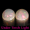 Natural Multi Color Opal 1.76 Ct. 2 Pcs Round Cabochon Shape 6.9 Mm Gemstones Natural Multi Color Opal 1.76 Ct. 2 Pcs Round Cabochon Shape 6.9 Mm Gemstones