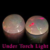 Natural Multi Color Opal 1.53 Ct. 2 Pcs Round Cabochon Shape 7 Mm Gemstones Natural Multi Color Opal 1.53 Ct. 2 Pcs Round Cabochon Shape 7 Mm Gemstones