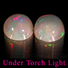 Natural Multi Color Opal 1.67 Ct. 2 Pcs Round Cabochon Shape 7 Mm Gemstones Natural Multi Color Opal 1.67 Ct. 2 Pcs Round Cabochon Shape 7 Mm Gemstones