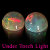 Natural Multi Color Opal 1.87 Ct. 2 Pcs Round Cabochon Shape 7.1 Mm Gemstones Natural Multi Color Opal 1.87 Ct. 2 Pcs Round Cabochon Shape 7.1 Mm Gemstones