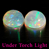 Natural Multi Color Opal 1.45 Ct. 2 Pcs Round Cabochon Shape 6.9 Mm Gemstones Natural Multi Color Opal 1.45 Ct. 2 Pcs Round Cabochon Shape 6.9 Mm Gemstones