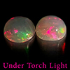 Natural Multi Color Opal 1.63 Ct. 2 Pcs Round Cabochon Shape 7 Mm Gemstones Natural Multi Color Opal 1.63 Ct. 2 Pcs Round Cabochon Shape 7 Mm Gemstones