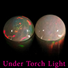 Natural Multi Color Opal 1.65 Ct. 2 Pcs Round Cabochon Shape 7 Mm Gemstones Natural Multi Color Opal 1.65 Ct. 2 Pcs Round Cabochon Shape 7 Mm Gemstones