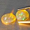 Natural Multi-Color Play Of Colour Opal 1.19 Ct. 2 Pcs Oval Cabochon Shape 7.2 x 6.2 Mm Gemstones Natural Multi-Color Play Of Colour Opal 1.19 Ct. 2 Pcs Oval Cabochon Shape 7.2 x 6.2 Mm Gemstones