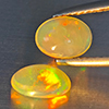 Natural Multi-Color Play Of Colour Opal 0.97 Ct. 2 Pcs Oval Cabochon Shape 7.2 x 5.3 Mm Gemstones Natural Multi-Color Play Of Colour Opal 0.97 Ct. 2 Pcs Oval Cabochon Shape 7.2 x 5.3 Mm Gemstones