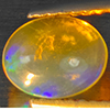 Natural Multi-Color Play Of Colour Opal 0.71 Ct. Oval Cabochon Shape 7.5 x 6 Mm Gemstone Ethiopia Natural Multi-Color Play Of Colour Opal 0.71 Ct. Oval Cabochon Shape 7.5 x 6 Mm Gemstone Ethiopia