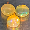 Natural Multi-Color Play Of Colour Opal 1.34 Ct. 3 Pcs Round Cabochon Shape 6.1 Mm Gemstone Ethiopia Natural Multi-Color Play Of Colour Opal 1.34 Ct. 3 Pcs Round Cabochon Shape 6.1 Mm Gemstone Ethiopia
