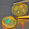 Natural Multi-Color Play Of Colour Opal 1.50 Ct. 2 Pcs Oval Cabochon Shape 7.4 x 6.4 Mm Gemstones Natural Multi-Color Play Of Colour Opal 1.50 Ct. 2 Pcs Oval Cabochon Shape 7.4 x 6.4 Mm Gemstones