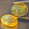 Natural Multi-Color Play Of Colour Opal 1.24 Ct. 2 Pcs Oval Cabochon Shape 7.2 x 5.7 Mm Gemstones Natural Multi-Color Play Of Colour Opal 1.24 Ct. 2 Pcs Oval Cabochon Shape 7.2 x 5.7 Mm Gemstones