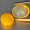 Natural Multi Color Play Of Colour Opal 1.71 Ct. 2 Pcs Oval Cabochon Shape Gemstones From Ethiopia