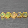 Natural Multi Color Play Of Colour Opal 1.87 Ct. 5 Pcs Oval Cabochon Shape 6 x 5 Mm Gemstones Natural Multi Color Play Of Colour Opal 1.87 Ct. 5 Pcs Oval Cabochon Shape 6 x 5 Mm Gemstones