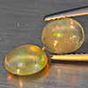 Natural Multi Color Play Of Colour Opal 1.31 Ct. 2 Pcs Oval Cabochon Shape Gemstones From Ethiopia Natural Multi Color Play Of Colour Opal 1.31 Ct. 2 Pcs Oval Cabochon Shape Gemstones From Ethiopia