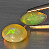 Natural Multi Color Play Of Colour Opal 0.94 Ct. 2 Pcs Mixed Cabochon Shape Gemstones